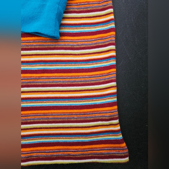 NWOT - Old Navy Cotton Striped 3/4 Sleeve V Neck Jersey - Size XL - Picture 4 of 10